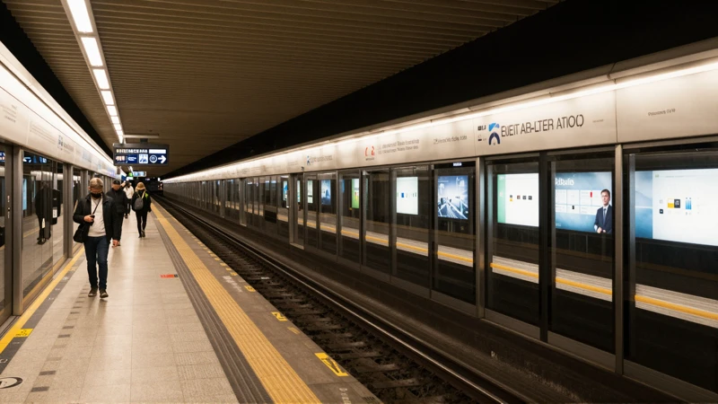 Pasajeros en una estación de metro