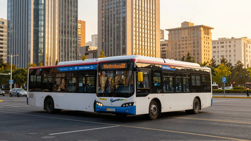 Transporte urbano, moderno y vibrante