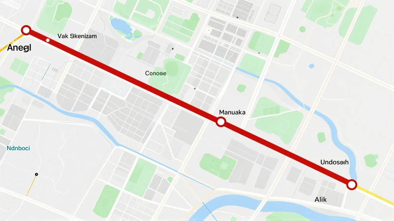 Mapa interactivo con línea de Metrobus