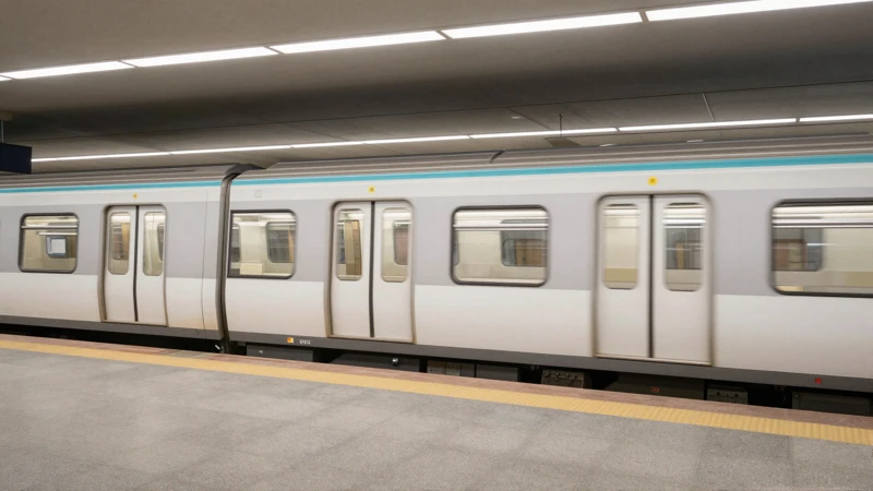 Tren subterráneo, diseño realista y urbano