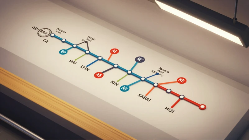 Diseño isométrico de estación de metro