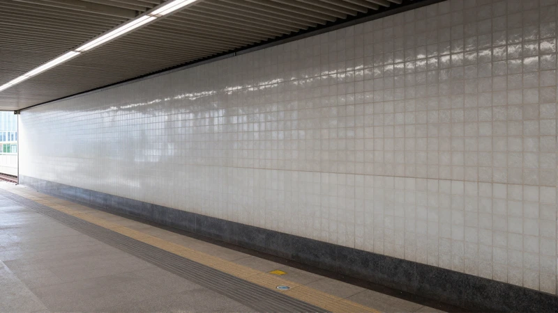 Arquitectura urbana en una estación de metro