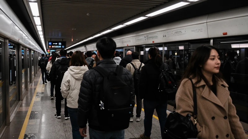 Plataforma abarrotada, realismo desgastado