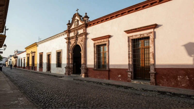 Barrio mexicano, luz cálida, fotografía documental