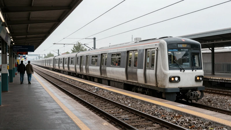 Tren subterráneo, plano amplio documental