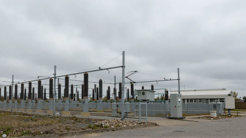 Escena urbana sombría y realista