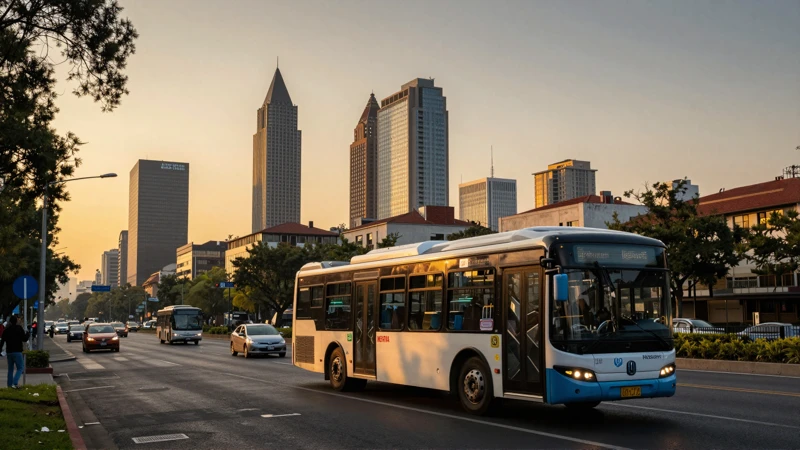 Ciudad de México, luz dorada y movimiento